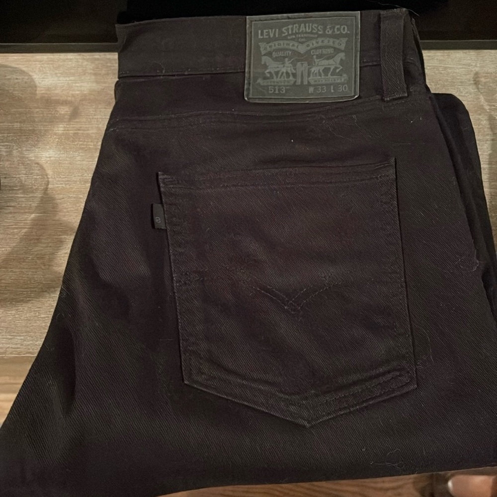 Levi’s 513, 33x30, black denim